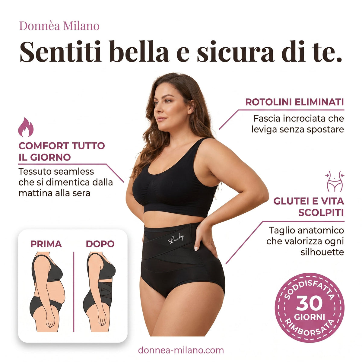 Slip Modellante Vita Alta — Controllo Addome Senza Cuciture