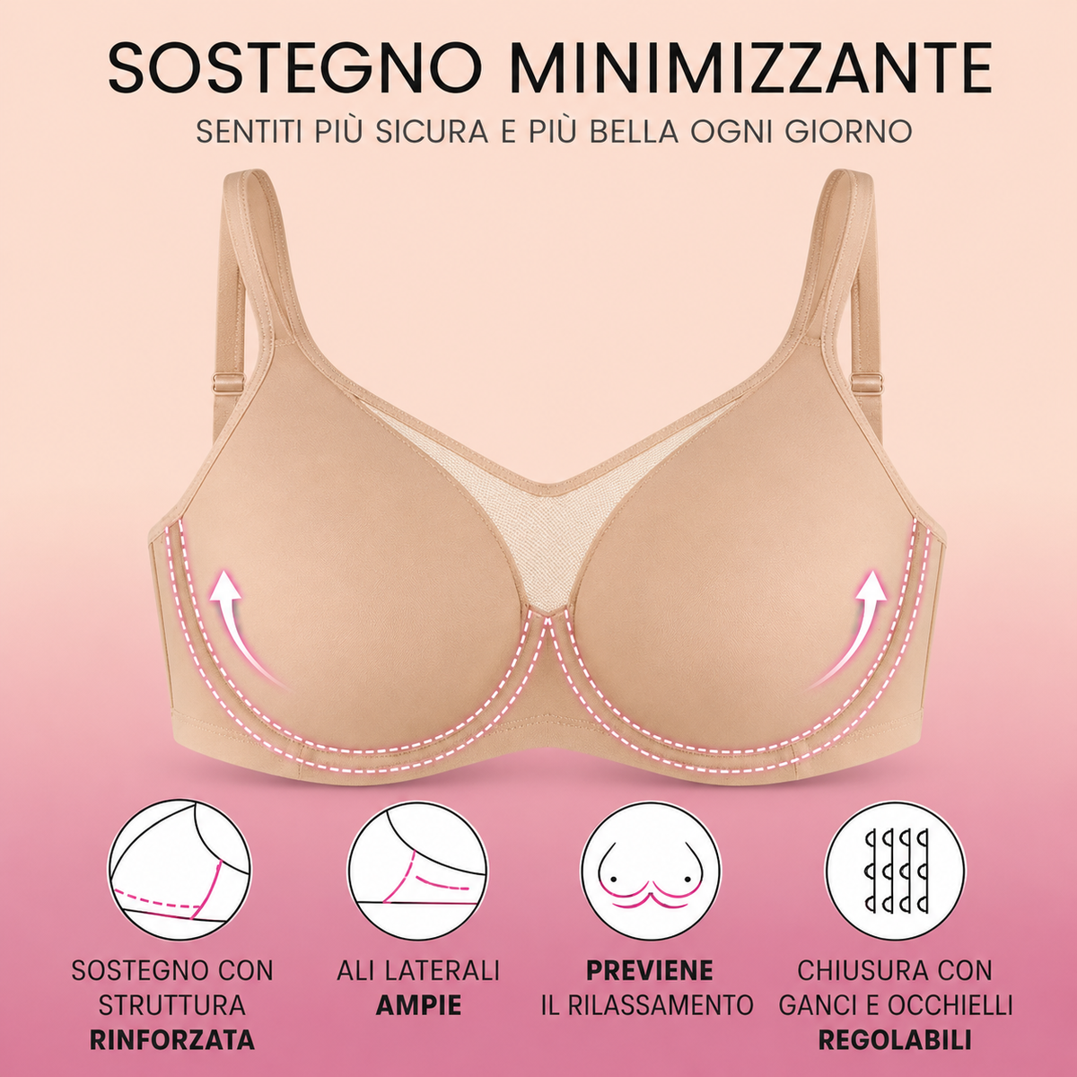 Reggiseno Minimizzatore Invisibile