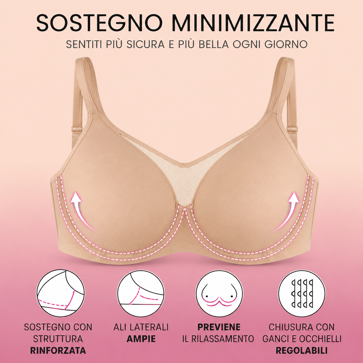 Reggiseno Minimizzatore Invisibile