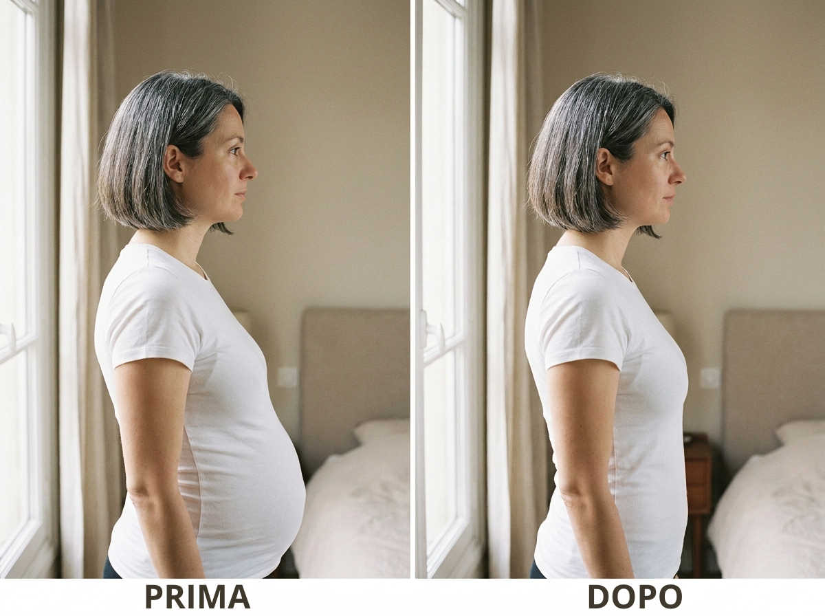 Prima e dopo — slip modellante Donnèa Milano