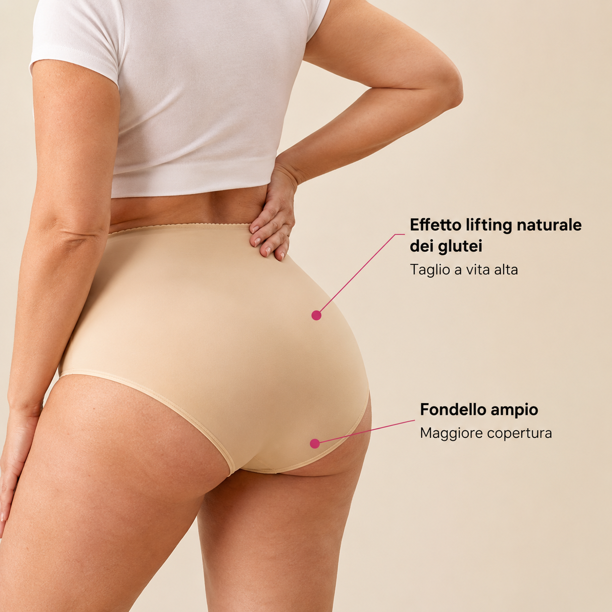 Effetto lifting naturale dei glutei e fondello ampio — Donnèa Milano